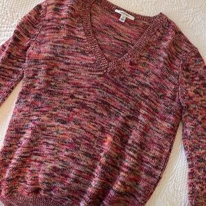 Beautiful Karven sweater in rusts and reds.